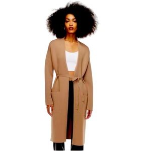 Aritzia The Group Babaton TY Cardigan- Double Knit Long Robe Cardigan-size Large